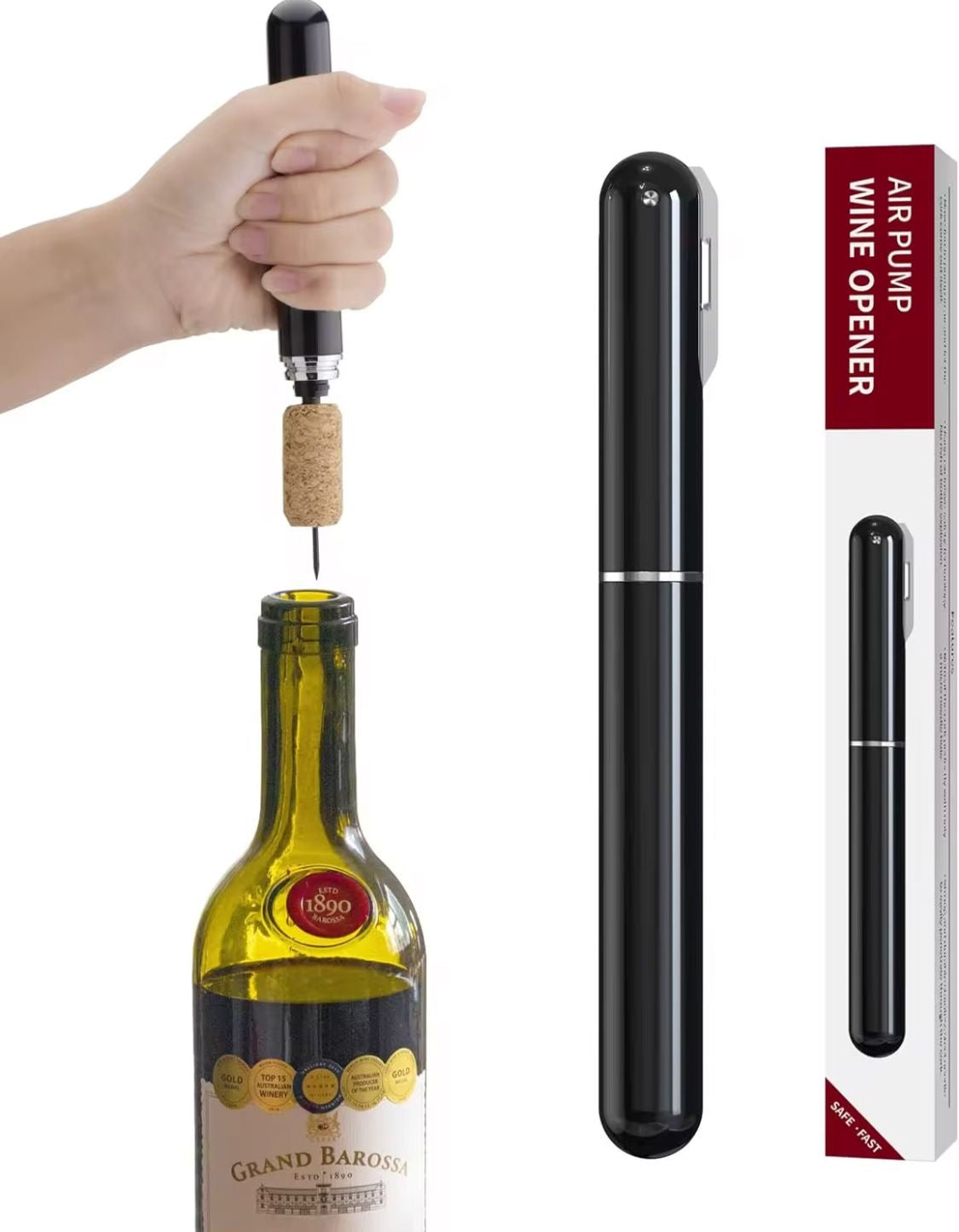 Air Pressure Wine Opener - Effortless Cork Removal